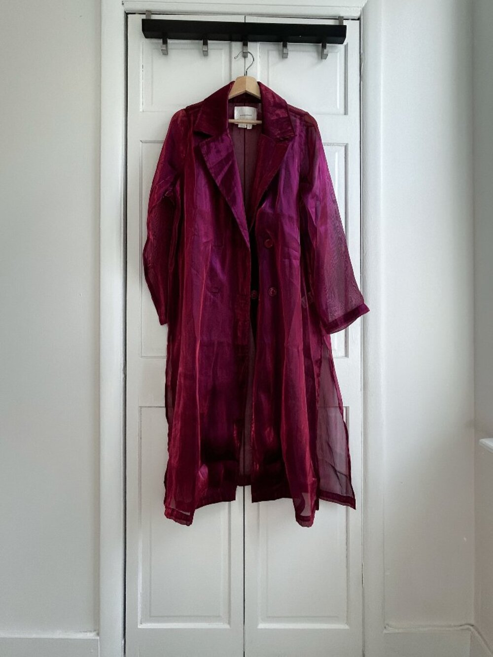 By Anthropologie Femme Sheer Trench Coat
